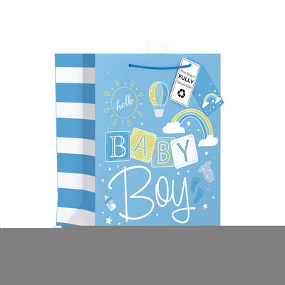 EXTRA LARGE BABY BOY GIFT BAG
