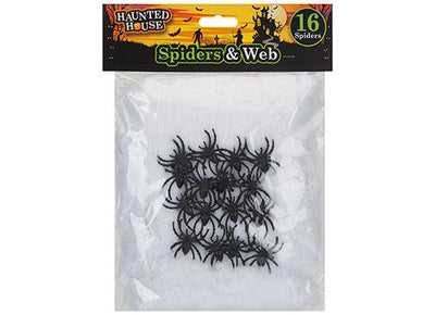 SPIDERS WEB WITH 16 SPIDERS