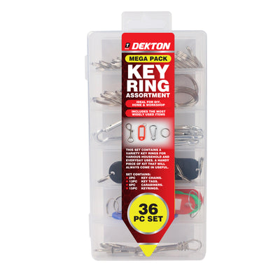 PACK OF 36 KEY RING TAGS