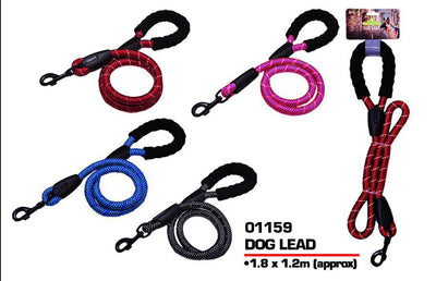 ASST. COLOURS STRONG DOG LEAD