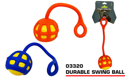 STRONG DURABLE SWING BALL SQUEAKY TOY