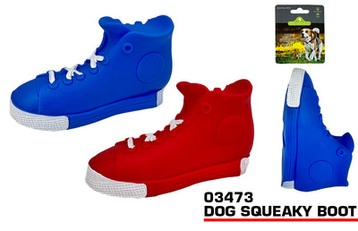 SQUEAKY BOOT DOG TOY