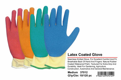 MEDIUM LATEX COATED WORK GLOVES&nbsp;