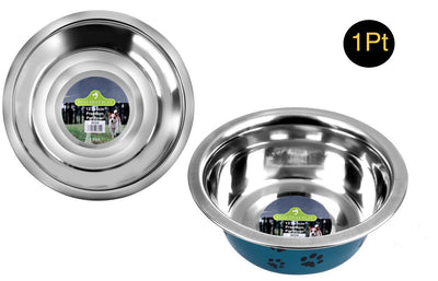 STAINLESS STEEL 1 PINT PET BOWL