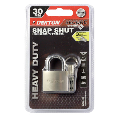 SATIN FINISH 30MM PADLOCK