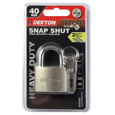 SATIN FINISH 40MM PADLOCK