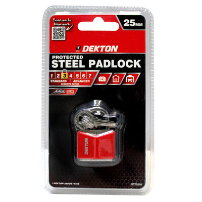 COVERED STEEL 25MM PADLOCK