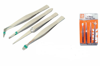 PACK OF 4 ASST. TWEEZERS