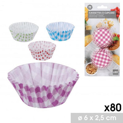 PACK OF 80 ASST. CAKE PAPERS