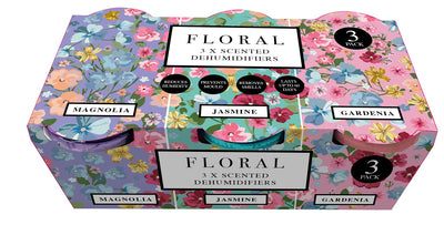 FLORAL 3 PACK MIXED SCENT DEHUMIDIFIER