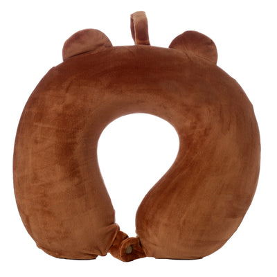 BEAR PLUSH MEMORY FOAM TRAVEL PILLOW