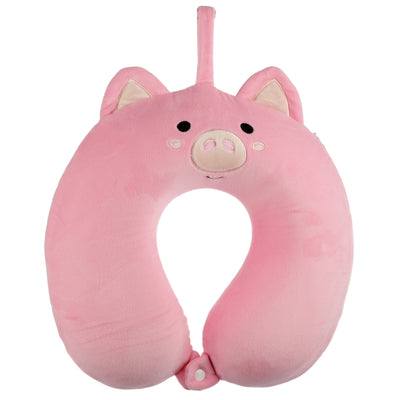 PIG PLUSH MEMORY FOAM TRAVEL PILLOW