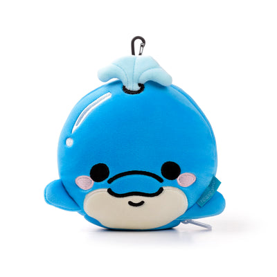 DOLPHIN PLUSH TRAVEL PILLOW WITH EYE MASK