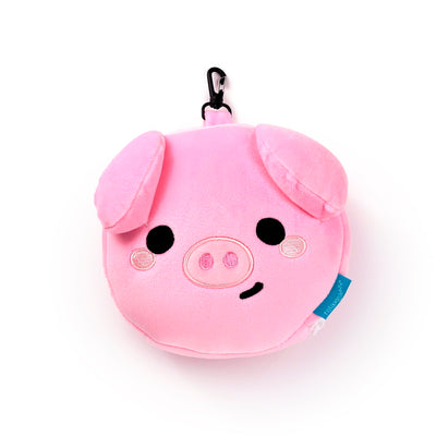 PIG PLUSH TRAVEL PILLOW WITH EYE MASK