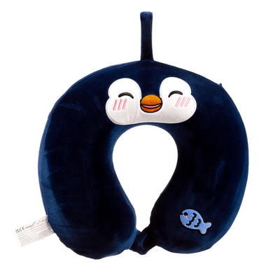 PENGUIN PLUSH MEMORY FOAM TRAVEL PILLOW