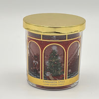 CINNAMON SPICE 8CM X 9CM GLASS WITH DECAL CANDLE