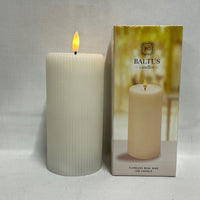 IVORY 7.5CM X 15CM LED WAX CANDLE