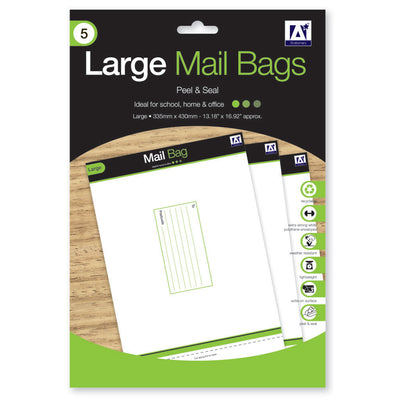 PACK OF 5 LARGE MAILING BAGS