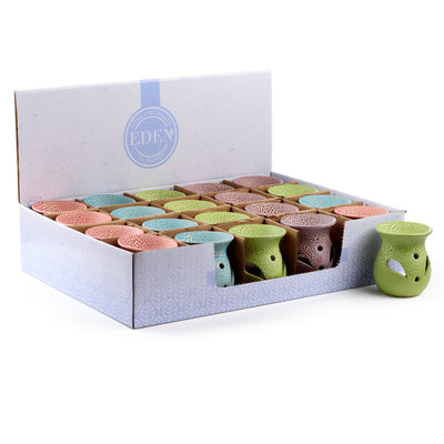 TEXTURED CERAMIC ASST. COLOURS OIL BURNER