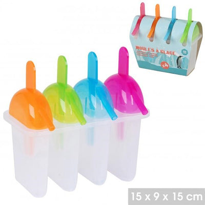 SET OF 4 ICE LOLLY MOLDS
