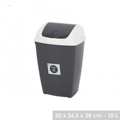 SWING LID 10LTR WASTE BIN