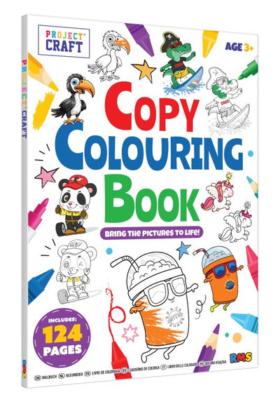 124 PAGE COPY AND COLOURING BOOK
