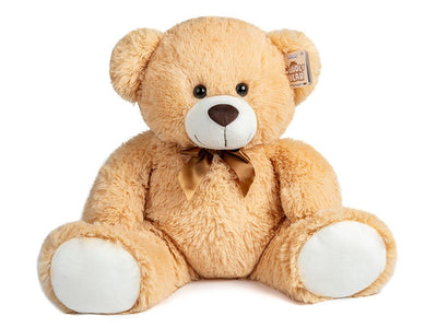 BEIGE 40CM SITTING PLUSH BEAR