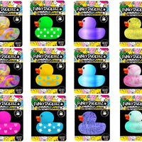 ASST. COLOURS 8CM FUNKY DUCKS