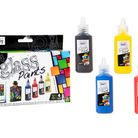 BOX OF 4 GLASS PAINTS&nbsp;