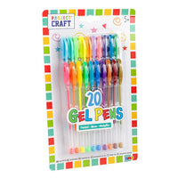 PACK OF 20 ASST. GEL PENS