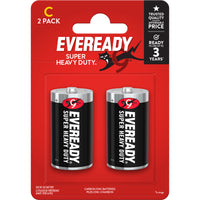 EVEREADY 2 PACK C BATTERIES