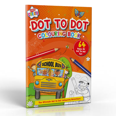 CREATIVE 64 PAGE DOT TO DOT COLOURING BOOK