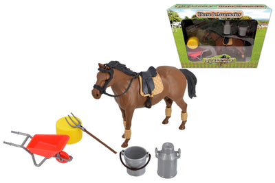EQUESTRIAN HORSE WITH ACCESSORIES