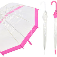 ASST. COLOURS TRANSPARENT UMBRELLA (BOX OF 24)&nbsp;&nbsp;
