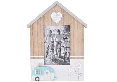 WOODEN 28CM CARAVAN DESIGN FRAME