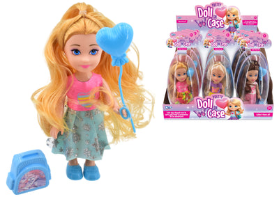 DOLL AND ACCESSORIES IN EGG SHAPE CASE