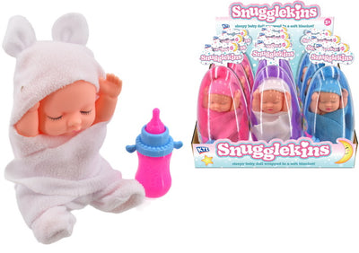 ASST. BABY DOLL WITH BLANKET IN EGG CASE