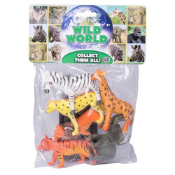 BAG OF 6 ASST. WILD ANIMALS