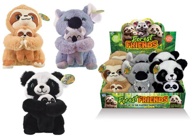 PLUSH 23CM PLUSH ANIMAL WITH BABY