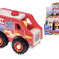 ASST. WOODEN EMERGENCY VEHICLE