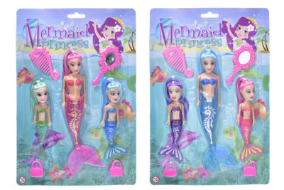 SET OF 3 MERMAID PLAY SET