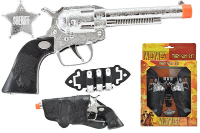WILD WEST TWIN COWBOY GUN SET