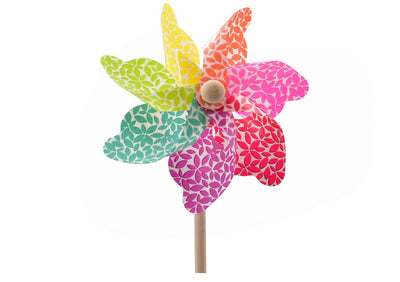 LEAF DESIGN ASSEMBLED WINDMILL