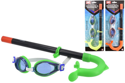 GOGGLES AND SNORKEL SET