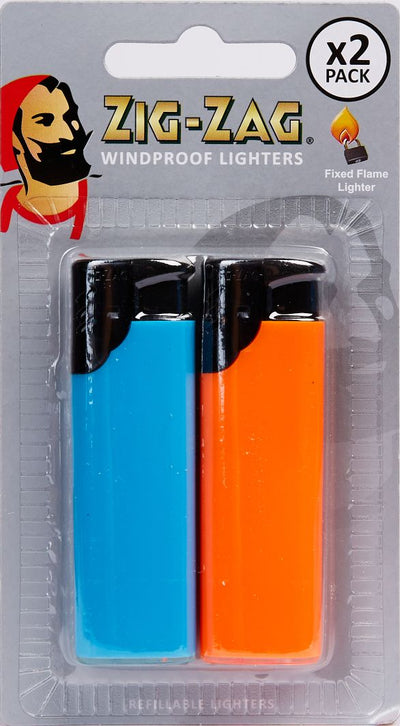 PACK OF 2 ZIG ZAG WIND PROOF LIGHTERS&nbsp;