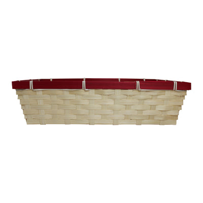 NATURAL WICKER HAMPER BASKET