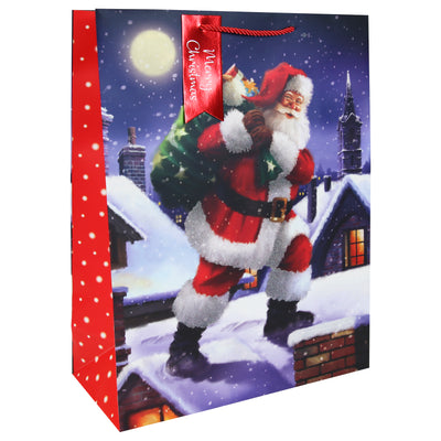 TRADITIONAL SANTA EXTRA LARGE GIFT BAG