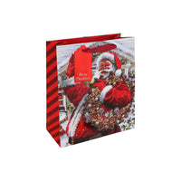 JOYFUL SANTA MEDIUM GIFT BAG