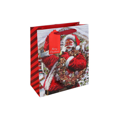 JOYFUL SANTA MEDIUM GIFT BAG