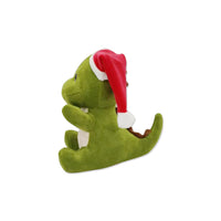 8" PLUSH SANTA XMAS DINO